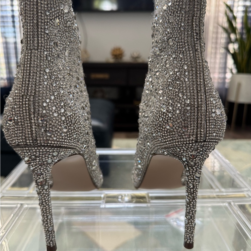 Aqua Rhinestone Booties - Picture 7 of 9